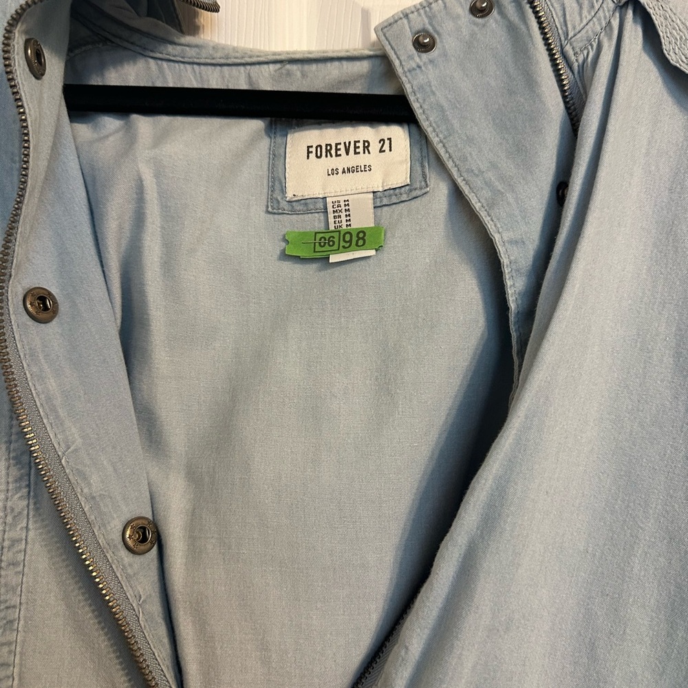 Women's Light Blue Jacket - Picture 2 of 3